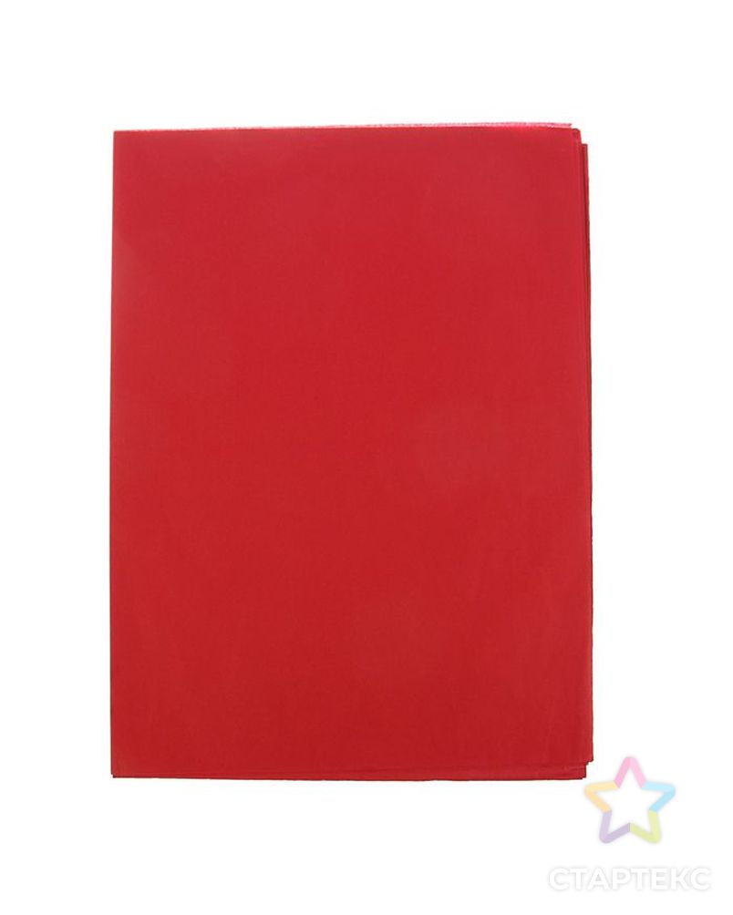 Бумага цветная, Тишью (шёлковая), 510 х 760 мм, Sadipal, 1 лист, 17 г/м2, красный арт. СМЛ-120413-1-СМЛ0002392237 2