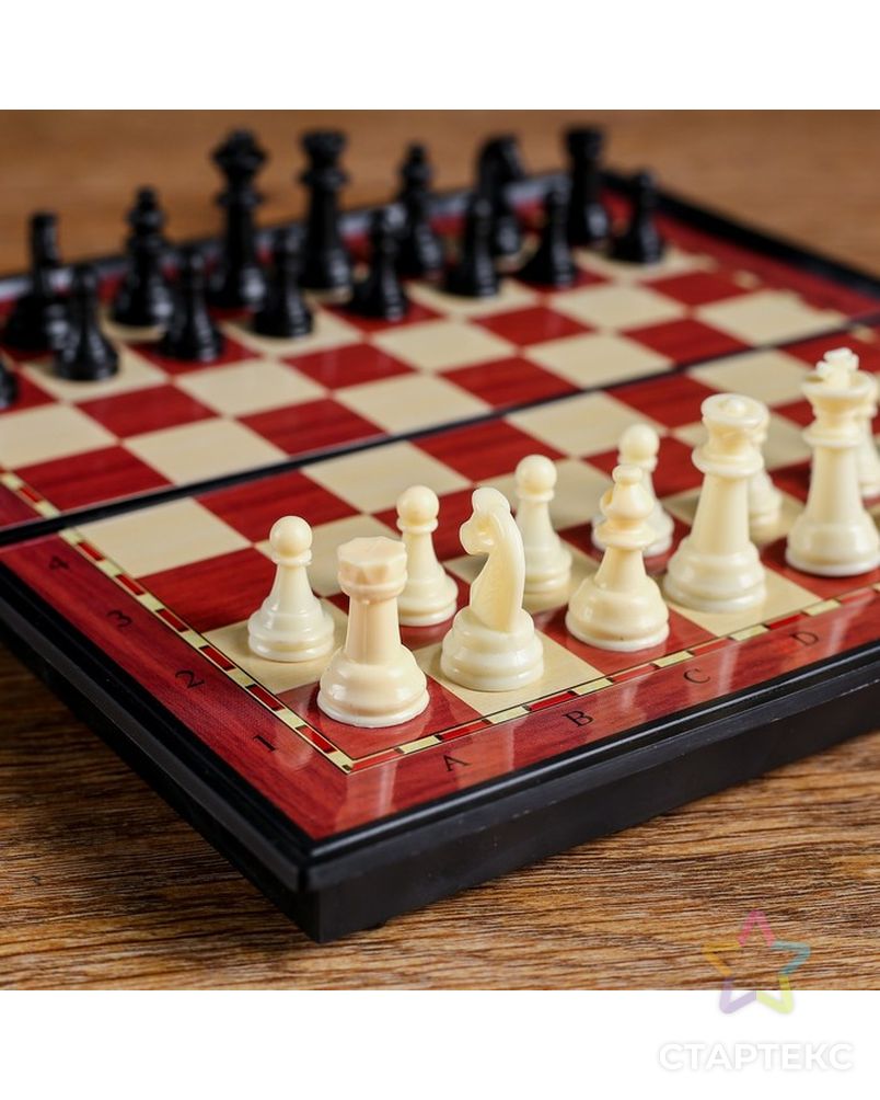 Шахматы магнитные, в коробке, 19х19см арт. СМЛ-48169-1-СМЛ0002392542 2