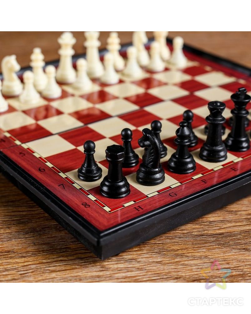 Шахматы магнитные, в коробке, 19х19см арт. СМЛ-48169-1-СМЛ0002392542 3