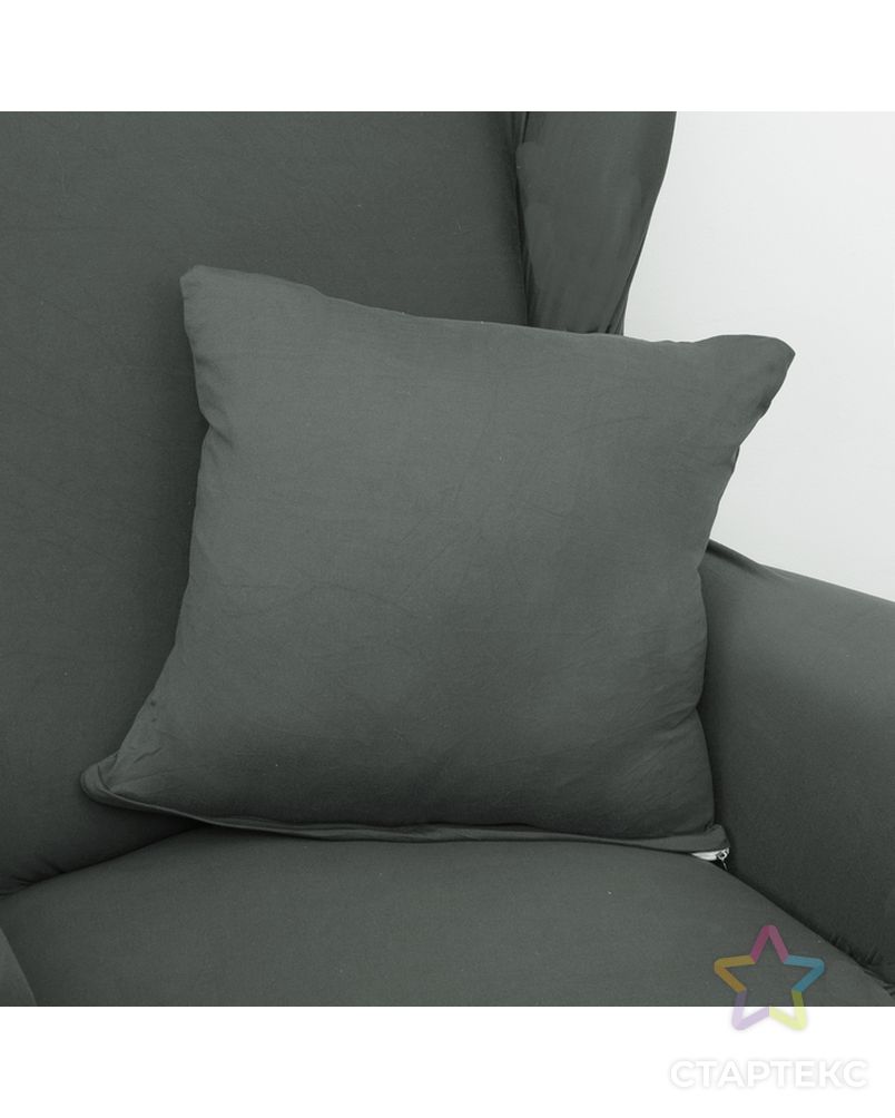Чехол для мягкой мебели Collorista,3-х местный диван,наволочка 40*40 см в ПОДАРОК,серый арт. СМЛ-19831-3-СМЛ2410067 2