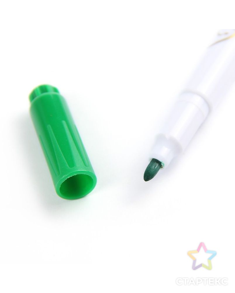 Фломастеры, 24 цвета, в пластиковом пенале с ручкой, вентилируемый колпачок, «Мышка» арт. СМЛ-173861-1-СМЛ0002412153 6