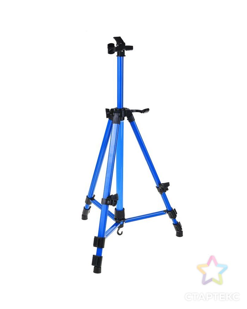 Мольберт телескопический, тренога, металлический, синий, размер 51-153 см арт. СМЛ-203868-1-СМЛ0002422539 1