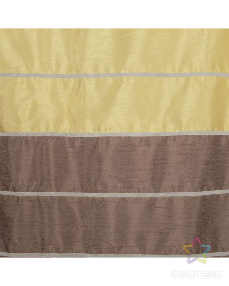 Тюль "Этель" 290х280 Гамма коричневый (горизонтальная полоса) б/утяжелителя, 100% п/э арт. СМЛ-19968-1-СМЛ2424808