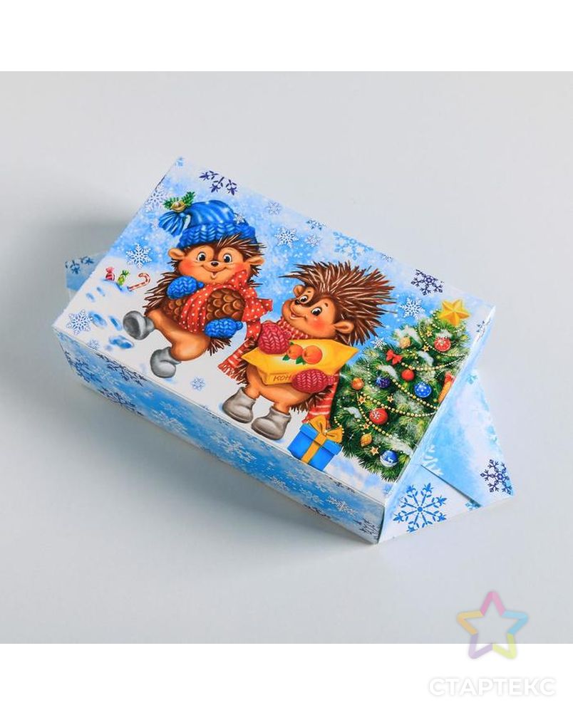 Сборная коробка‒конфета «Весёлого Нового года!», 14 × 22 × 8 см арт. СМЛ-96120-1-СМЛ0002435671 2