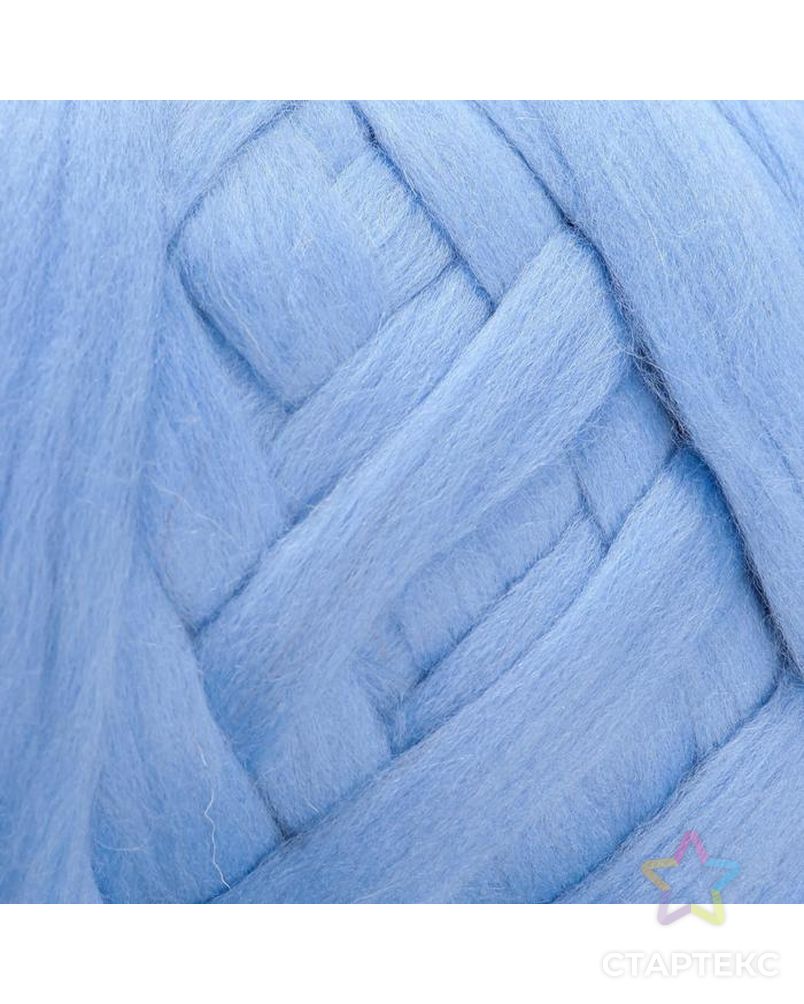 Волокно для валяния LG_PLAID (ЛГ_пледовая) 100% шерсть 500гр/100м  (3 голубой) арт. СМЛ-176047-1-СМЛ0002447214 3