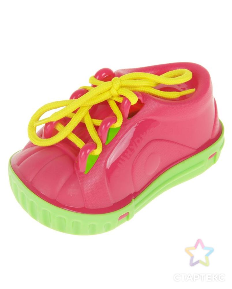 Дидактическая игрушка «Ботинок-шнуровка», в сетке, цвета МИКС арт. СМЛ-47113-1-СМЛ0002492311 2