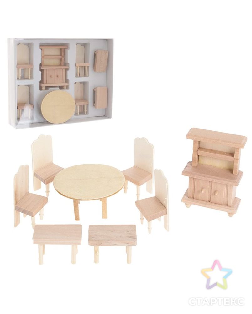 Набор мебели для кукол, МИКС 4 вида арт. СМЛ-5120-1-СМЛ0253290 1