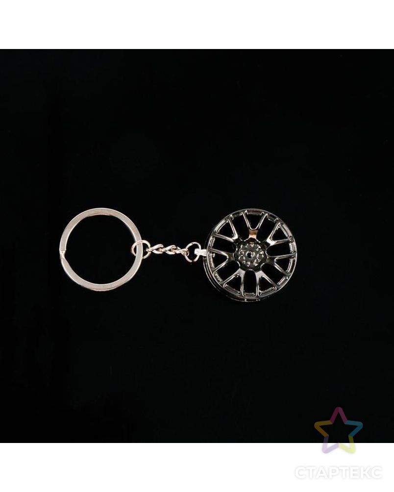 Брелок для ключей, диск, металл, темный хром арт. СМЛ-176227-1-СМЛ0002533026 5