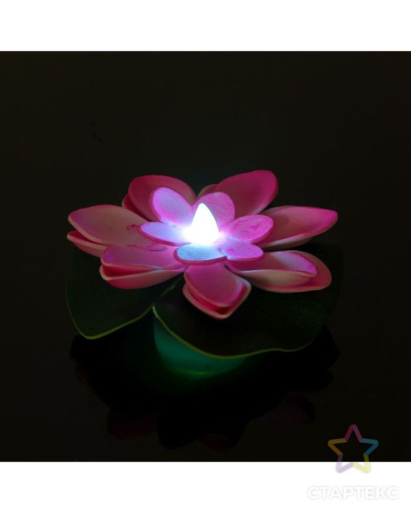 Декор световой «Цветок», с датчиком прикосновения с водой, цвета МИКС арт. СМЛ-119261-1-СМЛ0002537429 3