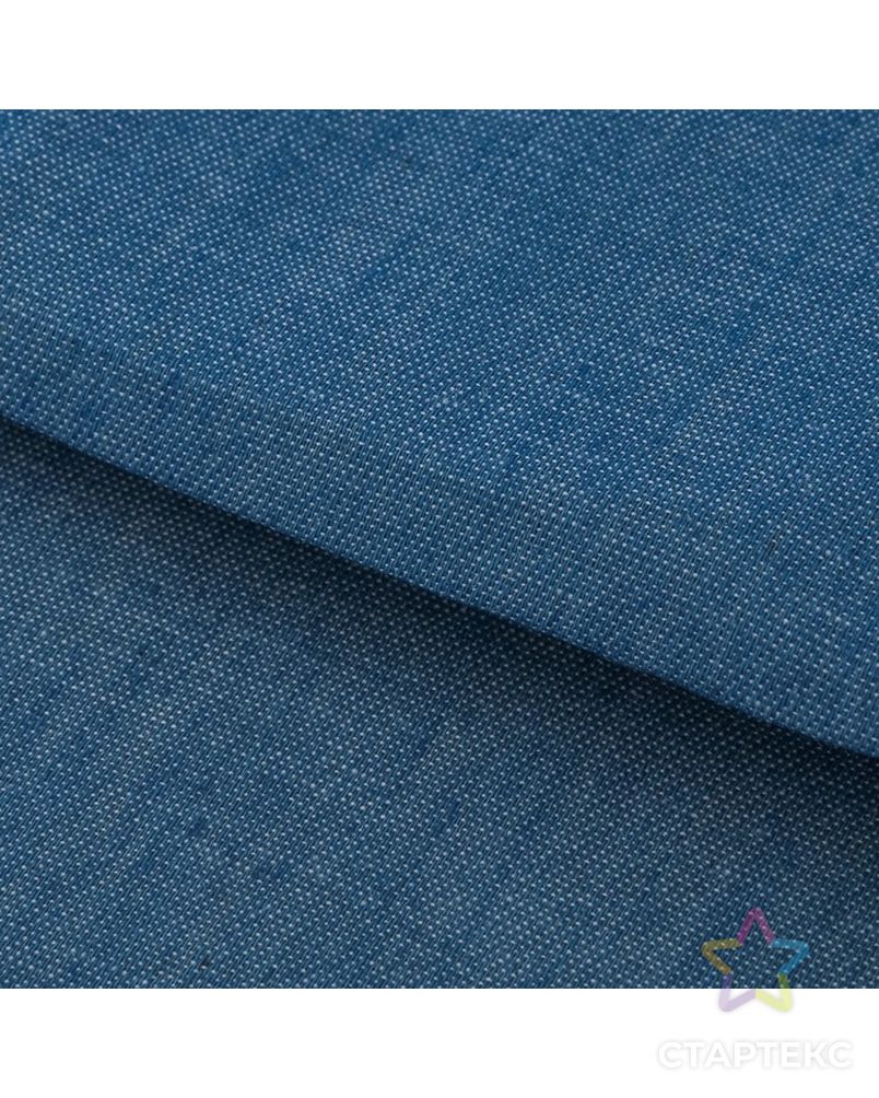 Ткань для пэчворка мягкая джинса голубая, 47 × 50 см арт. СМЛ-5219-1-СМЛ2541615