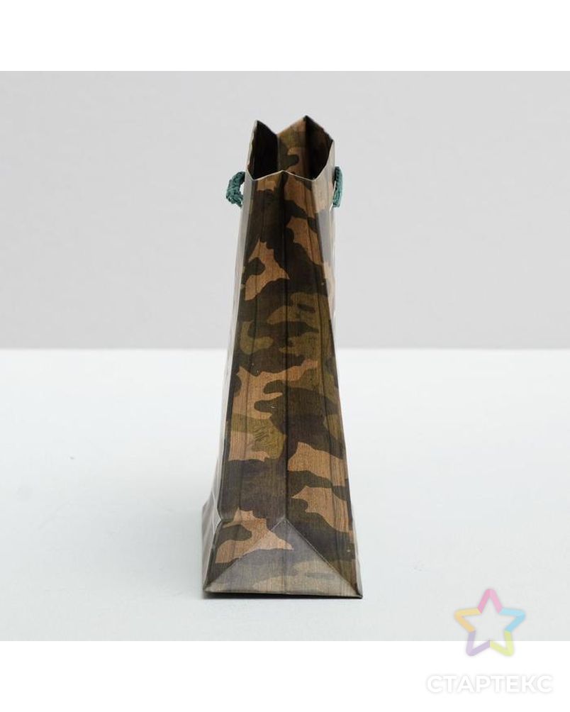 Пакет ламинированный вертикальный «С днём Защитника Отечества, 23 февраля», ML 23 × 27 × 8 см арт. СМЛ-96342-3-СМЛ0002557295 3