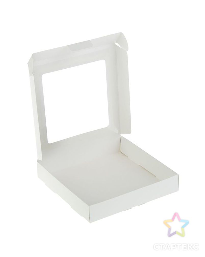 Коробка самосборная, с окном, сиреневая, 16 х 16 х 3 см арт. СМЛ-99018-8-СМЛ0002565414 4