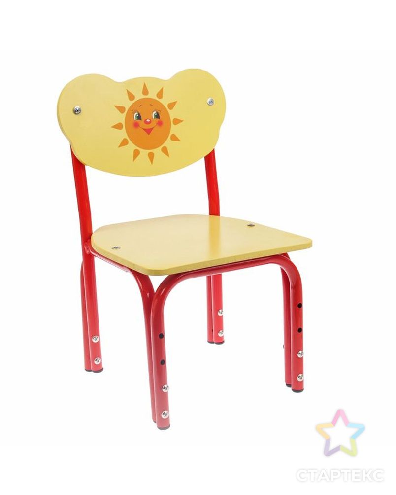 Детский стул «Кузя. Солнышко», регулируемый, разборный арт. СМЛ-108133-1-СМЛ0002580129 1
