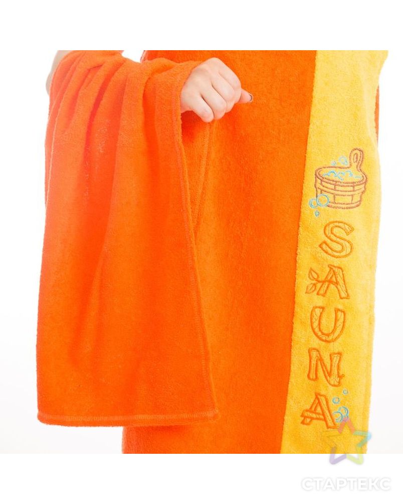 Набор д/сауны махр. жен (Килт(юбка)80х160, полотенце 50х90), цвет оранжевый арт. СМЛ-173431-1-СМЛ0002581023 2