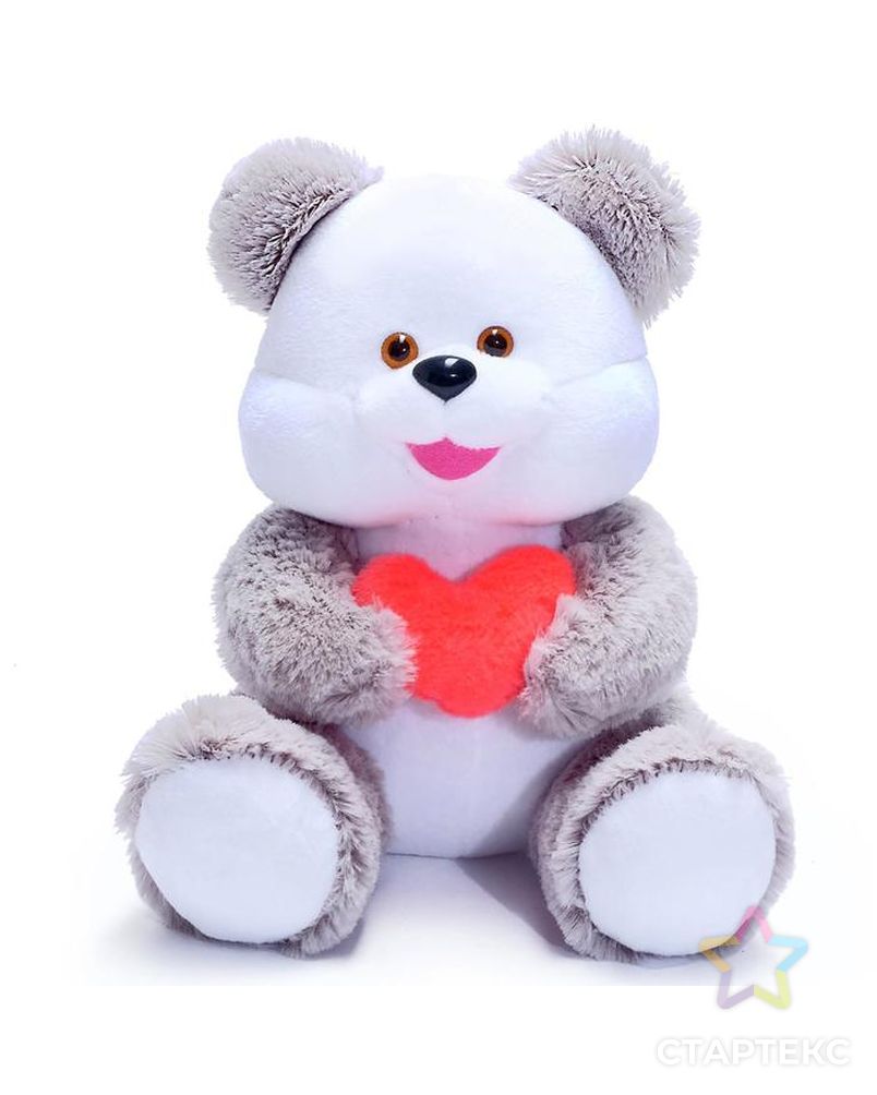 Мягкая игрушка «Медведь», с сердцем, МИКС арт. СМЛ-47618-1-СМЛ0002586998