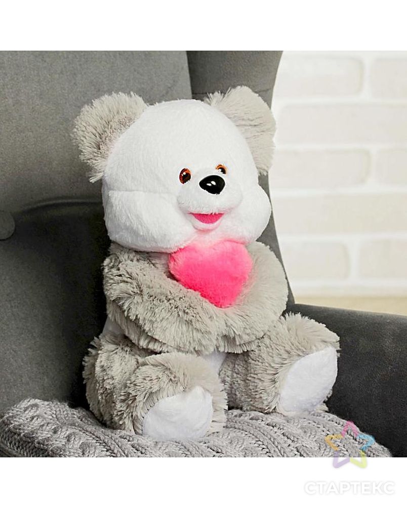 Мягкая игрушка «Медведь», с сердцем, МИКС арт. СМЛ-47618-1-СМЛ0002586998 4