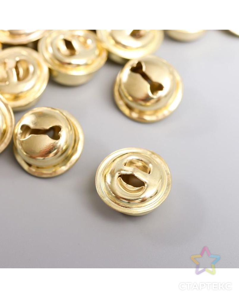 Набор декора для творчества "Колокольчики золото" набор 24 шт 0,8х1,5х1,5 см арт. СМЛ-204113-1-СМЛ0002587205 2