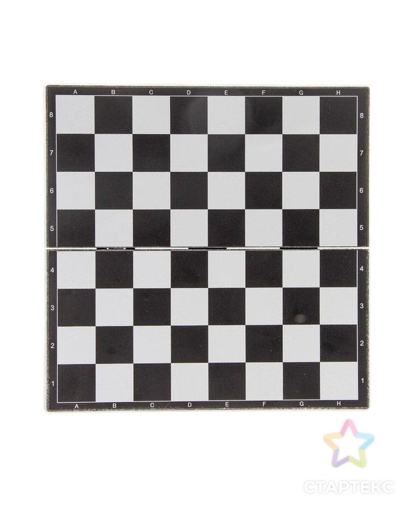 Игра настольная магнитная "Шахматы", фигуры чёрно-белые, 19.5х19.5 см арт. СМЛ-50338-1-СМЛ0002590518 5