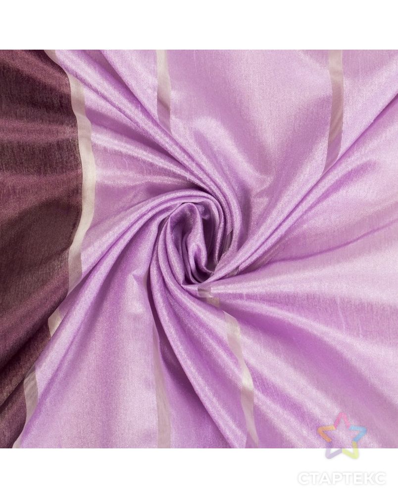 Тюль "Этель" 290х280 Гамма фиолетовый (горизонтальная полоса) б/утяжелителя, 100% п/э арт. СМЛ-19969-1-СМЛ2599157
