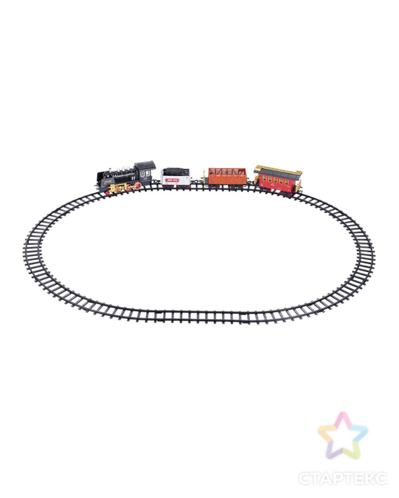 Железная дорога «Классика», свет и звук, с дымом, работает от батареек арт. СМЛ-50419-1-СМЛ0002612231 2
