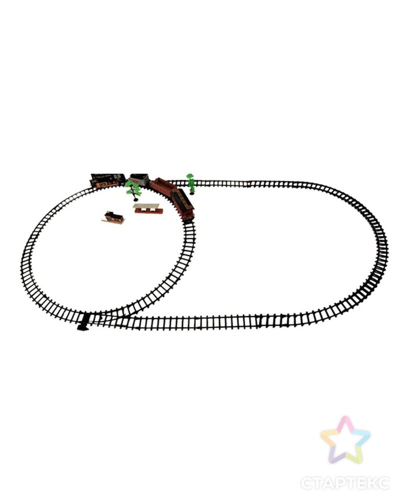 Железная дорога «Классика», радиоуправление, свет и звук, с дымом, работает от аккумулятора арт. СМЛ-51362-1-СМЛ0002612240 3