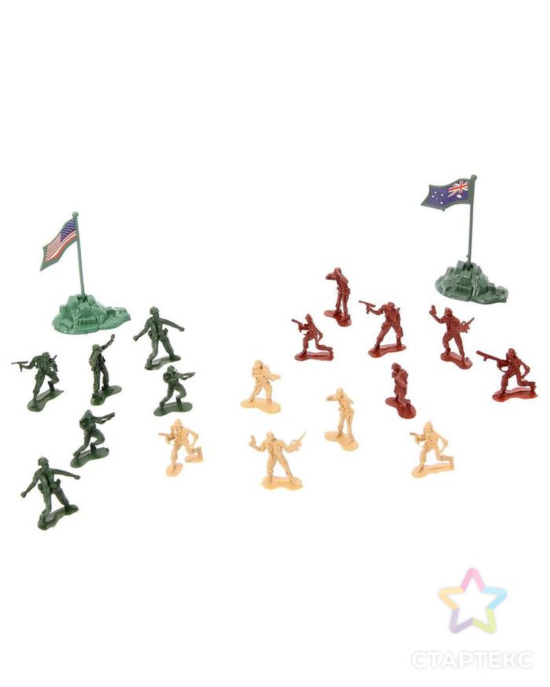 Набор солдатиков «Мировое сражение», с аксессуарами арт. СМЛ-50854-1-СМЛ0002617249 3