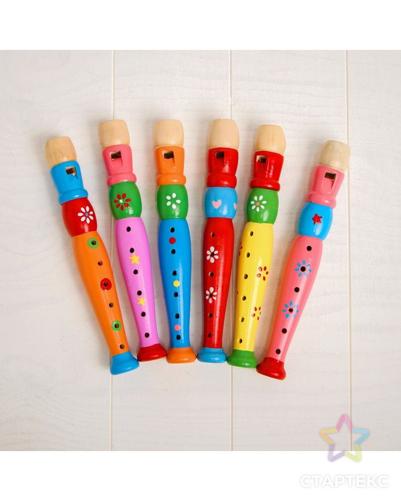 Музыкальная игрушка «Дудочка средняя», цвета МИКС арт. СМЛ-44869-1-СМЛ0000263363 3