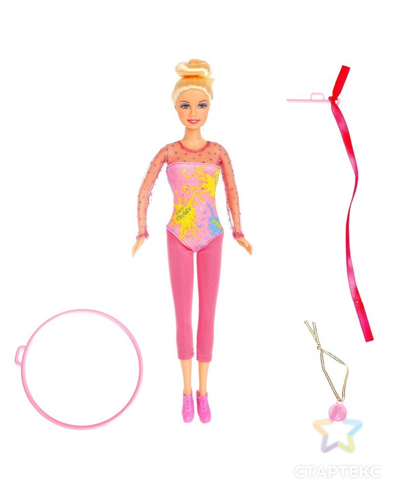 Кукла модель "Гимнастка" с аксессуарами МИКС арт. СМЛ-51532-1-СМЛ0002656118 4