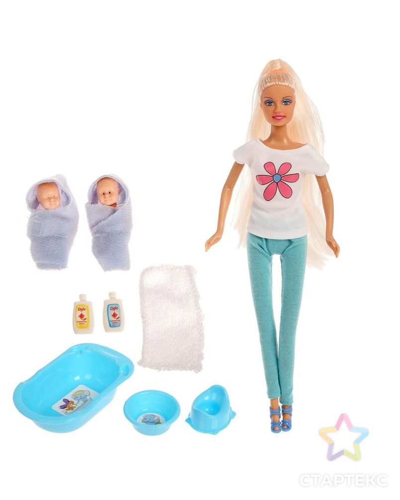 Кукла модель "Лидия" с малышами и аксессуарами, МИКС арт. СМЛ-51537-1-СМЛ0002656121 2
