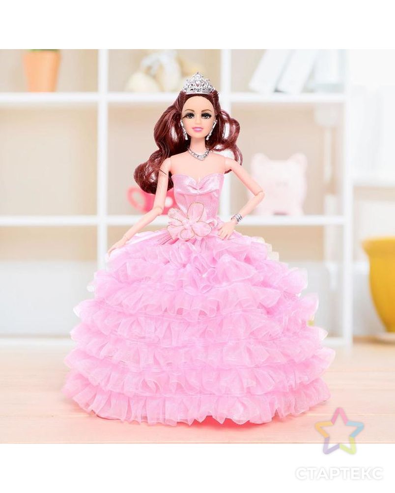 Кукла модель "Анна" шарнирная, в бальном платье, МИКС арт. СМЛ-51434-1-СМЛ0002669957 2
