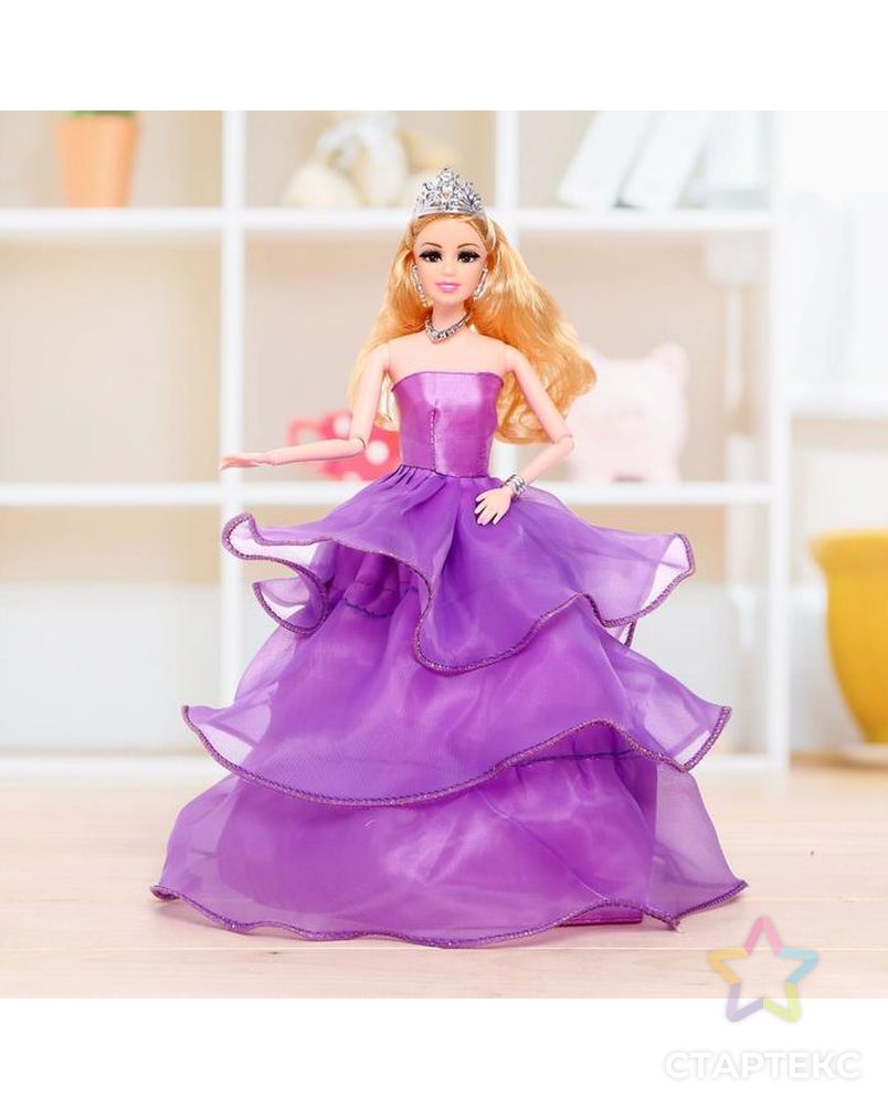 Кукла модель "Анна" шарнирная, в бальном платье, МИКС арт. СМЛ-51434-1-СМЛ0002669957 4