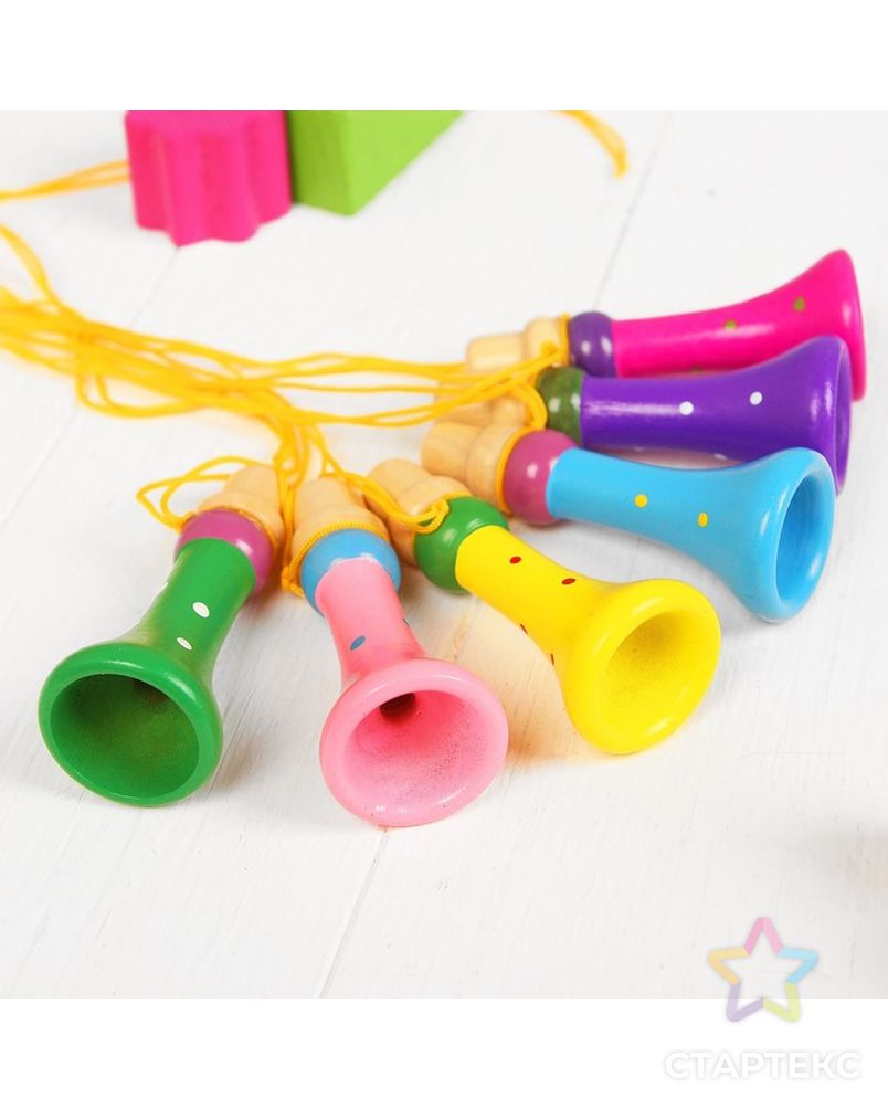 Музыкальная игрушка «Дудочка на верёвочке», цвета микс арт. СМЛ-106335-1-СМЛ0000267258 1