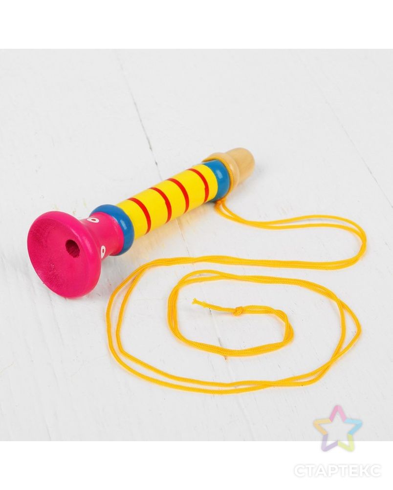 Музыкальная игрушка «Дудочка на веревочке», высокая, цвета МИКС арт. СМЛ-106336-1-СМЛ0000267259 1