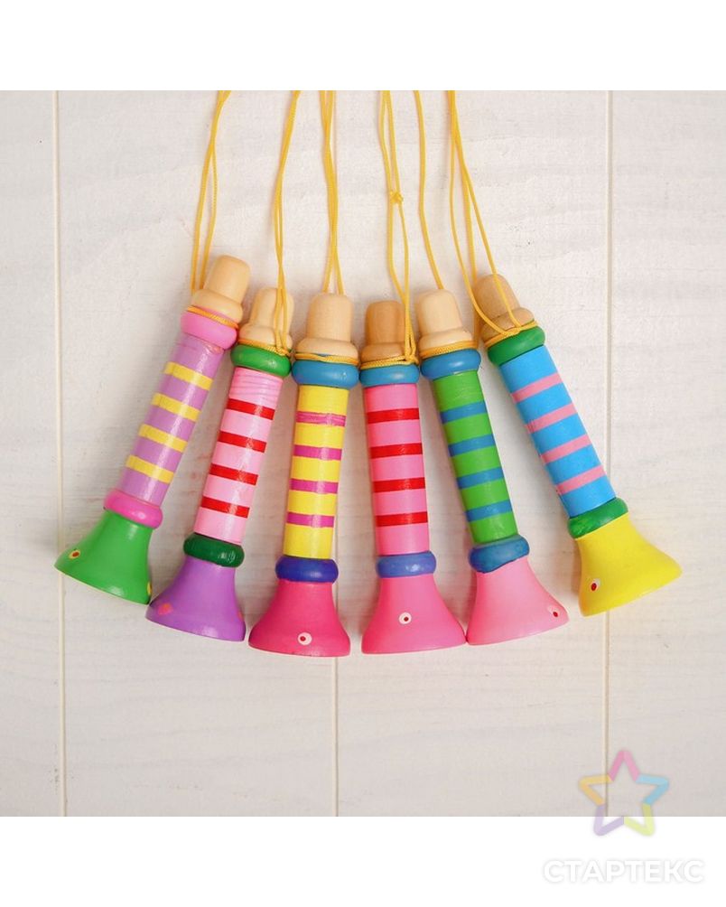 Музыкальная игрушка «Дудочка на веревочке», высокая, цвета МИКС арт. СМЛ-106336-1-СМЛ0000267259 2
