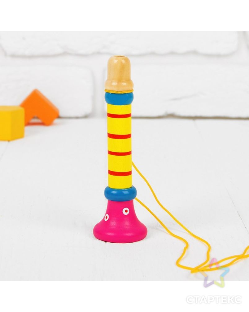 Музыкальная игрушка «Дудочка на веревочке», высокая, цвета МИКС арт. СМЛ-106336-1-СМЛ0000267259 3