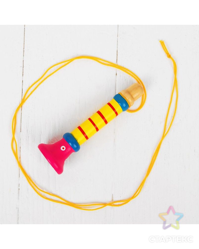 Музыкальная игрушка «Дудочка на веревочке», высокая, цвета МИКС арт. СМЛ-106336-1-СМЛ0000267259 5