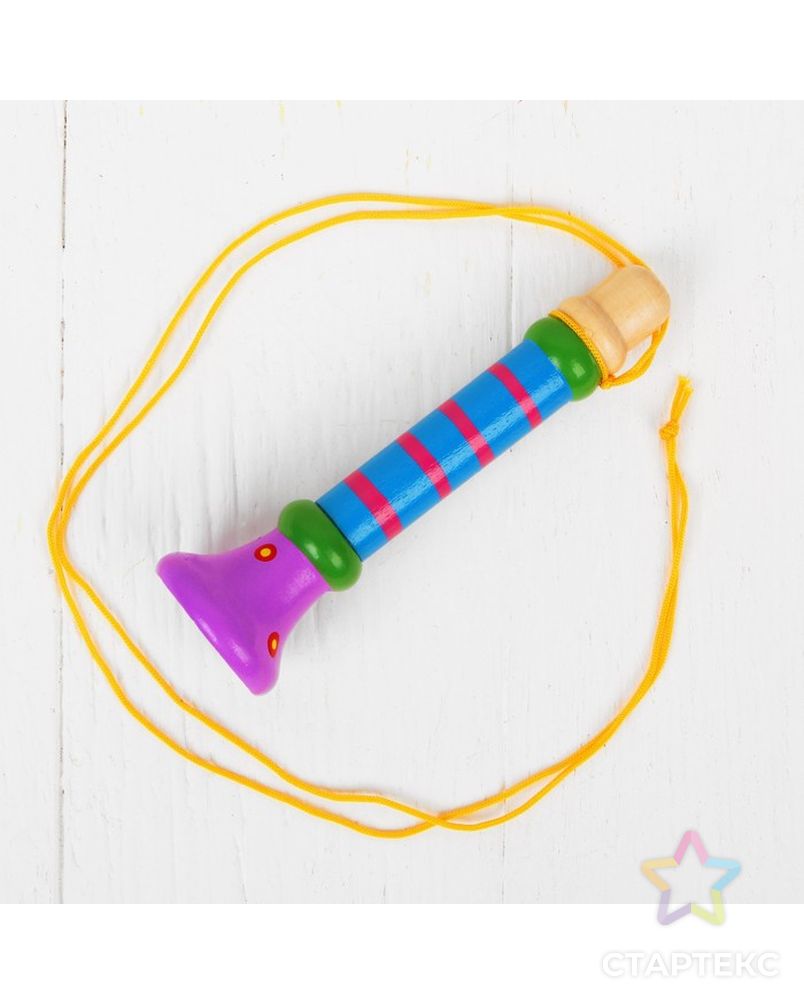Музыкальная игрушка «Дудочка на веревочке», высокая, цвета МИКС арт. СМЛ-106336-1-СМЛ0000267259 6