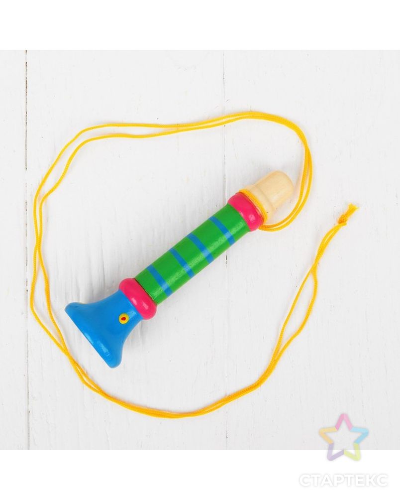 Музыкальная игрушка «Дудочка на веревочке», высокая, цвета МИКС арт. СМЛ-106336-1-СМЛ0000267259 7