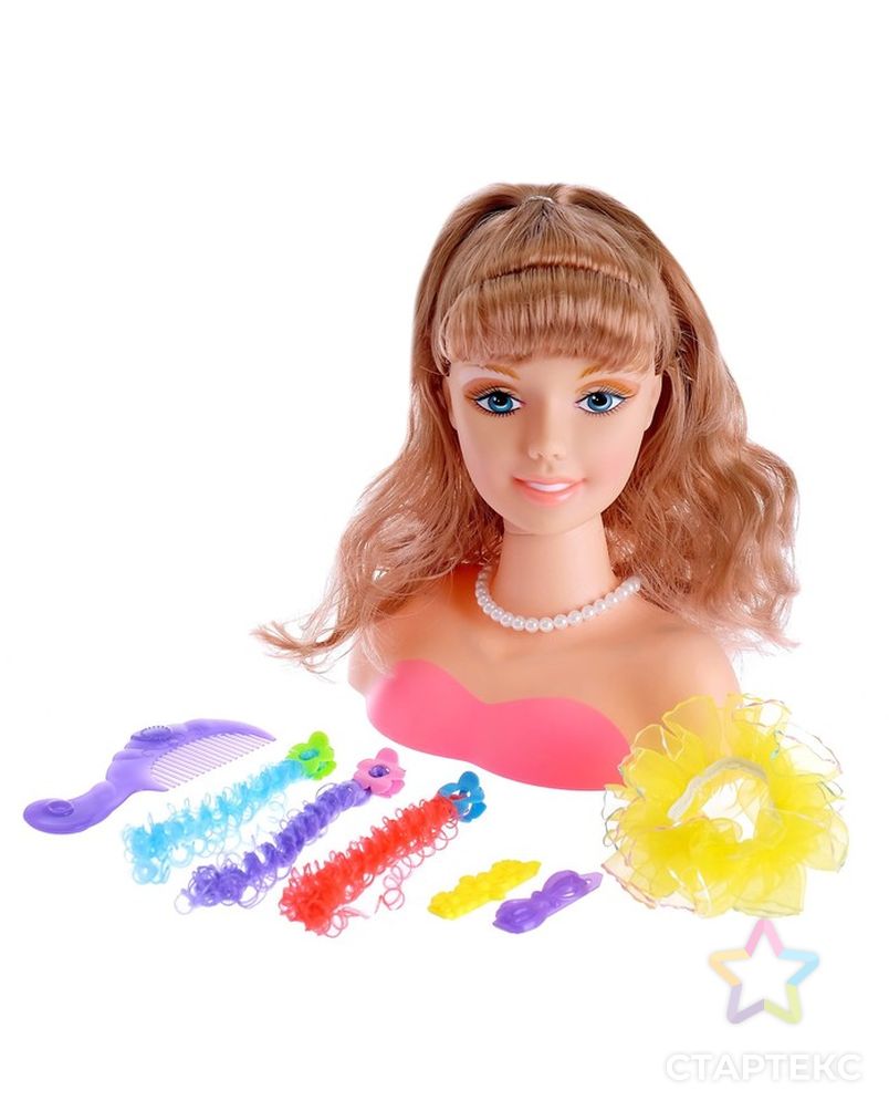 Кукла-манекен для создания причёсок "Модница" с аксессуарами арт. СМЛ-50936-1-СМЛ0002683129 1