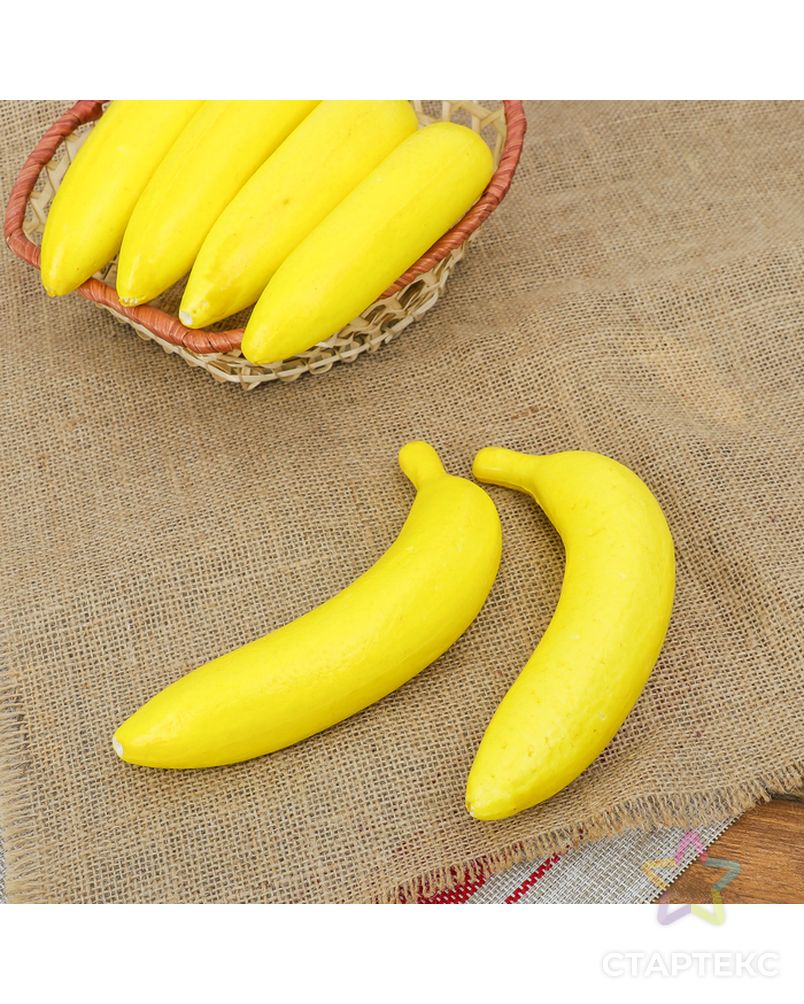 Муляж банан 16 см шт арт. СМЛ-203624-1-СМЛ0000271473