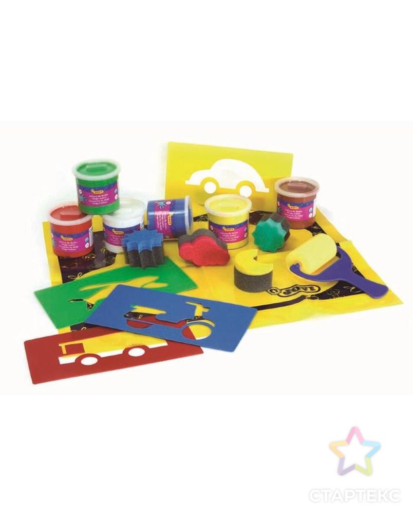 Набор красок для рисования руками с аксессуарами в чемодане, JOVI, для малышей арт. СМЛ-212440-1-СМЛ0002717524 7