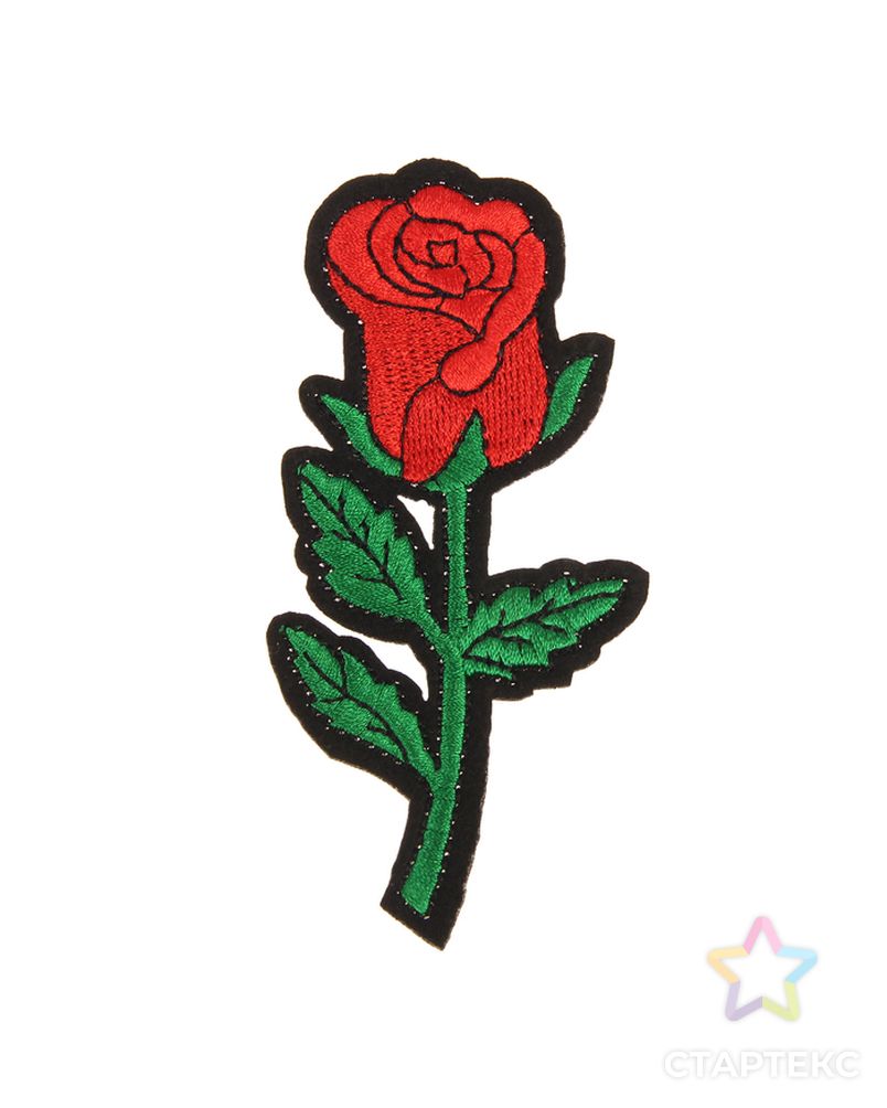 Декор на булавке «Роза» для одежды, сумок, обуви арт. СМЛ-5604-1-СМЛ2725647
