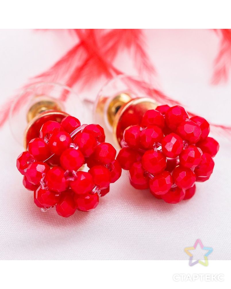 Серьги красные