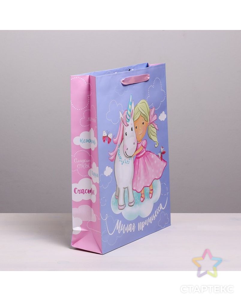 Пакет ламинированный вертикальный «Маленькая принцесса», L 31 × 40 × 9 см арт. СМЛ-155115-1-СМЛ0002726672 2