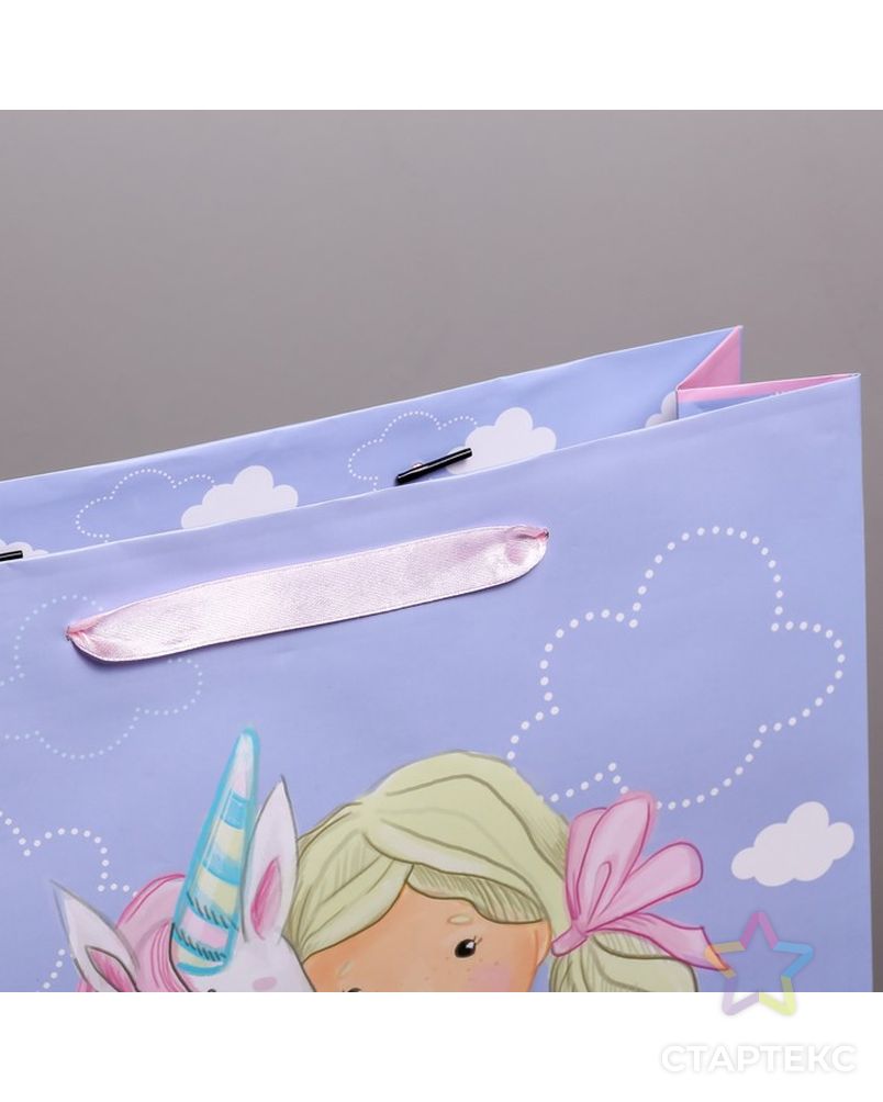 Пакет ламинированный вертикальный «Маленькая принцесса», L 31 × 40 × 9 см арт. СМЛ-155115-1-СМЛ0002726672 3