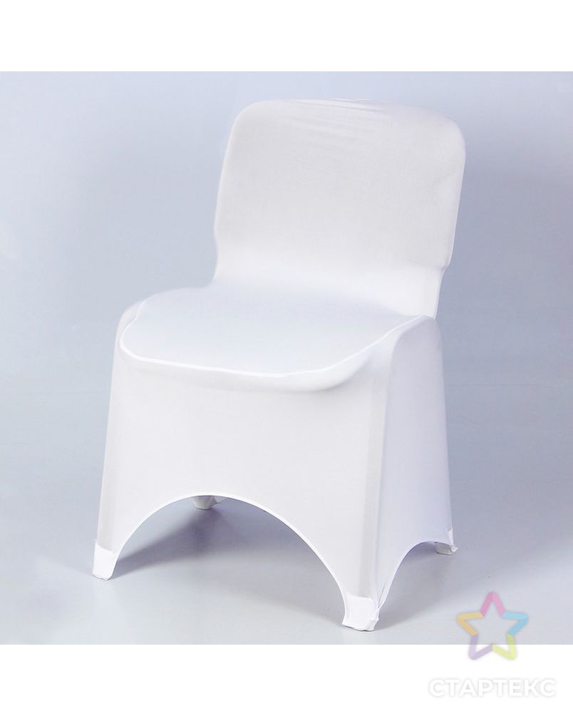 Чехол свадебный на стул, белый арт. СМЛ-5691-1-СМЛ2730275 1