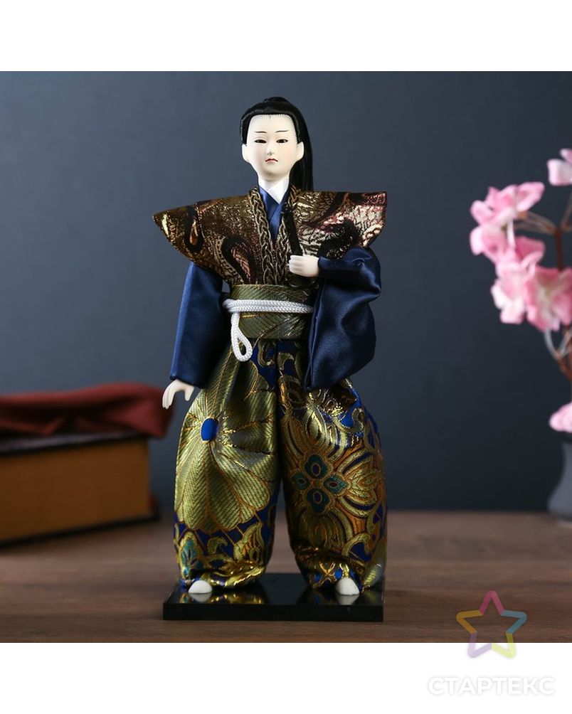 Кукла коллекционная "Самурай с мечом" 30х12,5х12,5 см арт. СМЛ-84852-1-СМЛ0002749654 1