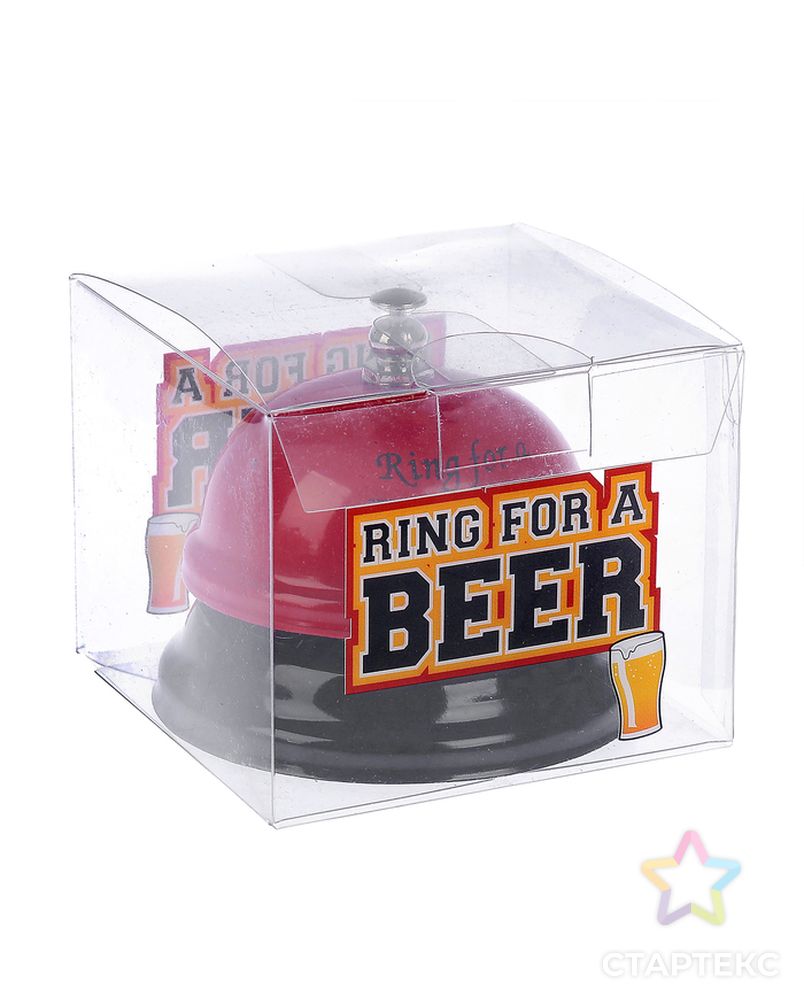 Звонок настольный "Ring for a beer", 7.5х7.5х6.5 см, микс арт. СМЛ-51923-1-СМЛ0002757075 3