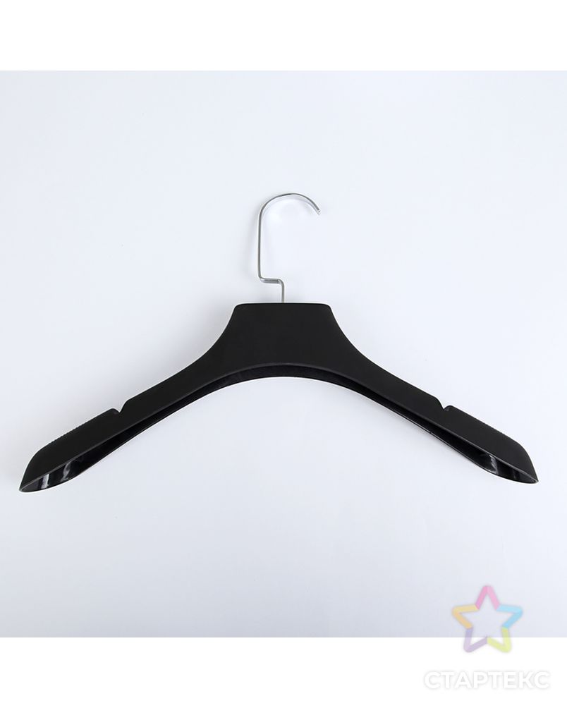 Вешалка-плечики для одежды, размер 40-42, покрытие soft-touch, цвет чёрный арт. СМЛ-190588-1-СМЛ0002757165 2