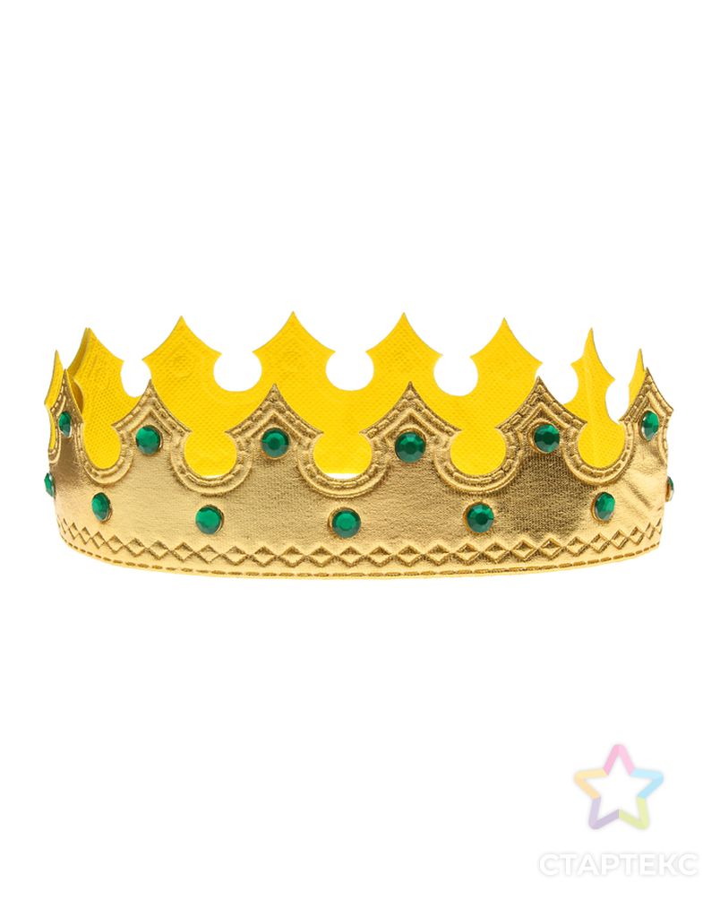 Карнавальная корона «Принц», цвет серебряный арт. СМЛ-100714-2-СМЛ0002768126